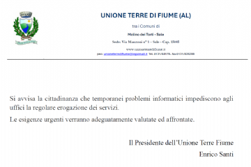 Temporanei problemi informatici